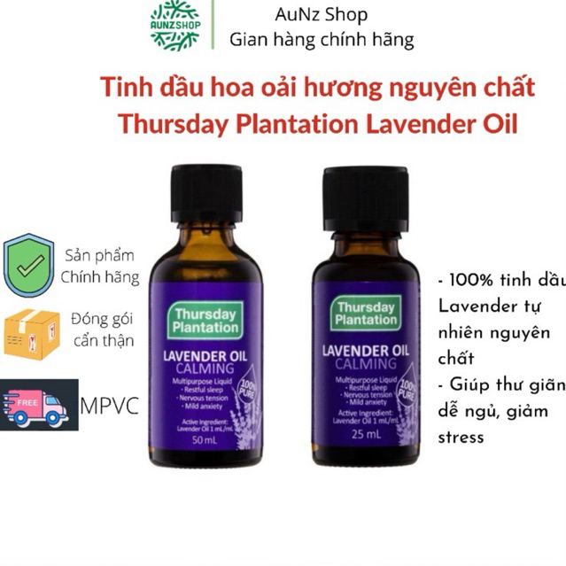 Thursday Plantation Lavender oil- Tinh Dầu Hoa Oải Hương