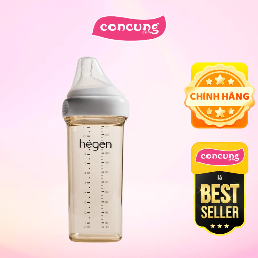 Bình Sữa Cao Cấp PPSU Hegen 330ml (6M+)