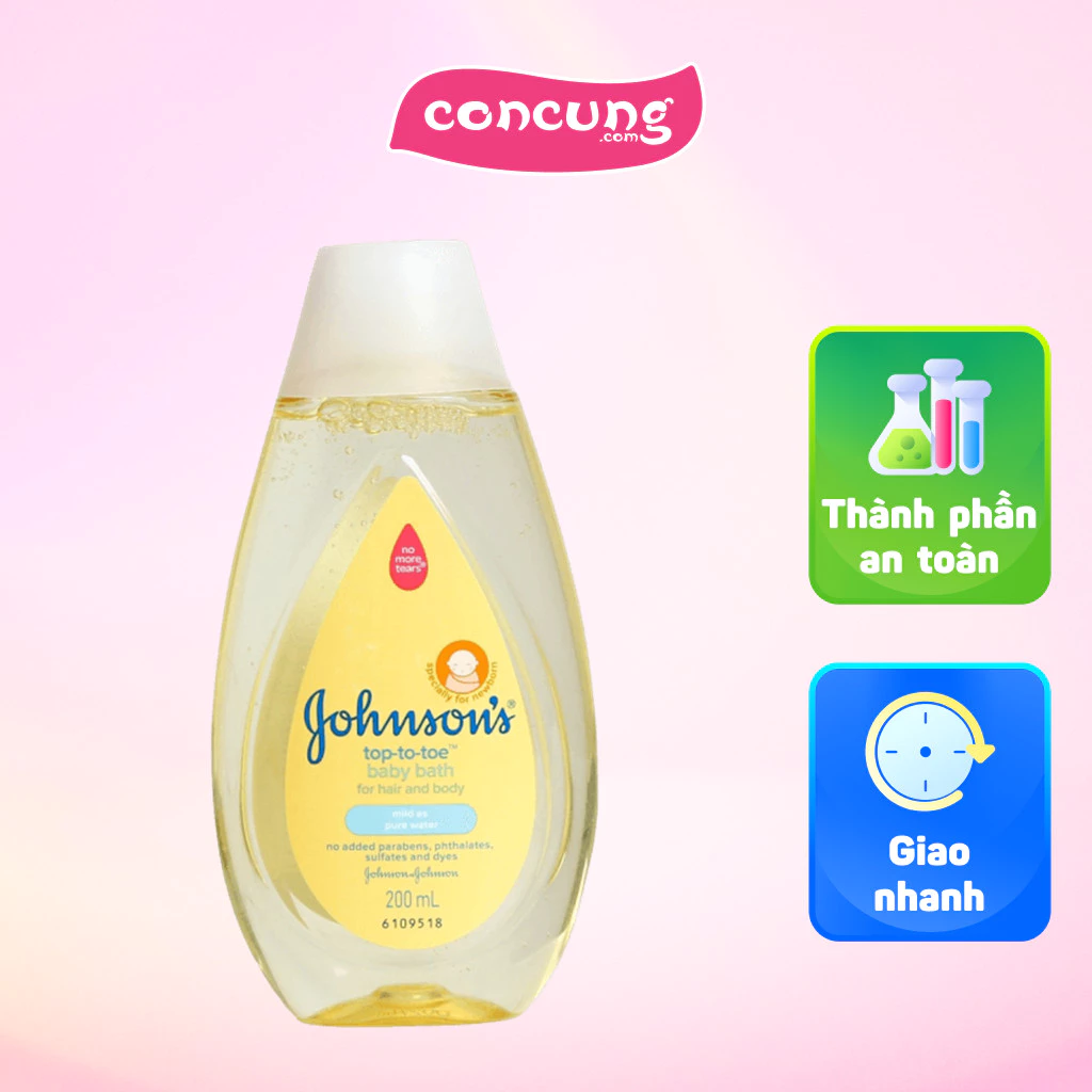 Sữa Tắm Gội Toàn Thân Johnson Baby Cho Bé 200ml (Bao Bì Mới)