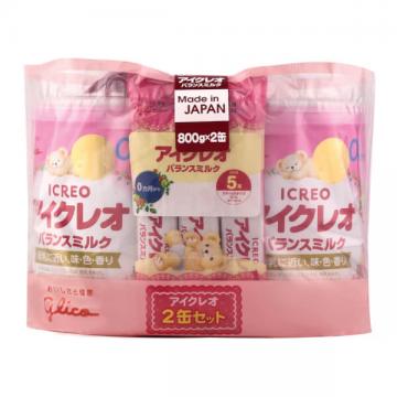 Sữa Glico Icreo số 0 800g - combo 2 lon (0-12 tháng)